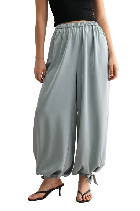 Pantalón Satinado Azul