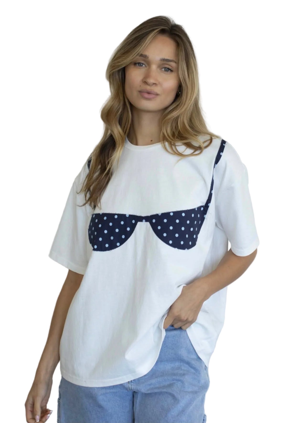 Playera con Bra Polka Dot