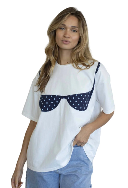 Playera con Bra Polka Dot