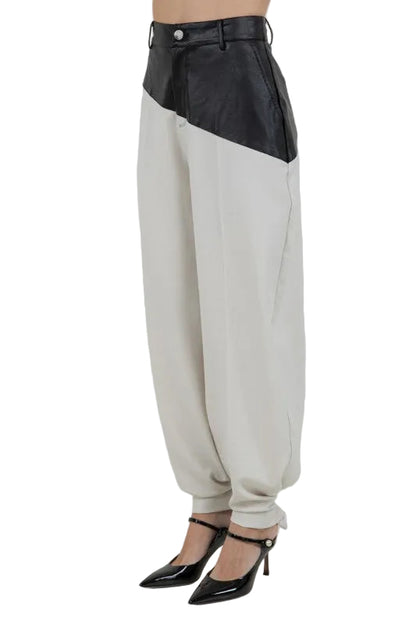 Pantalón Blanco con Negro