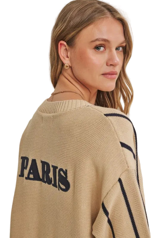 Cárdigan Rayas Beige