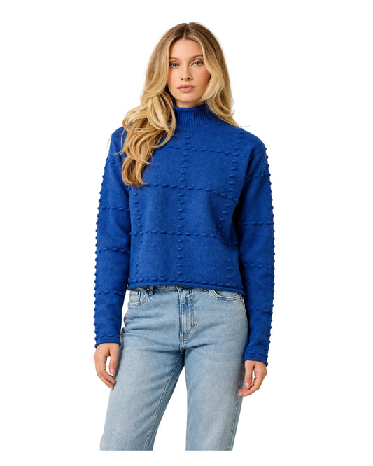 Suéter Cuello Alto Azul