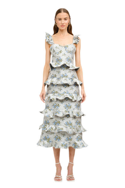 Vestido Midi Flores
