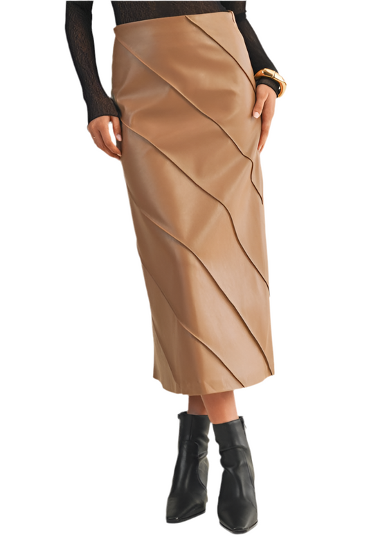 Falda Midi Mocca