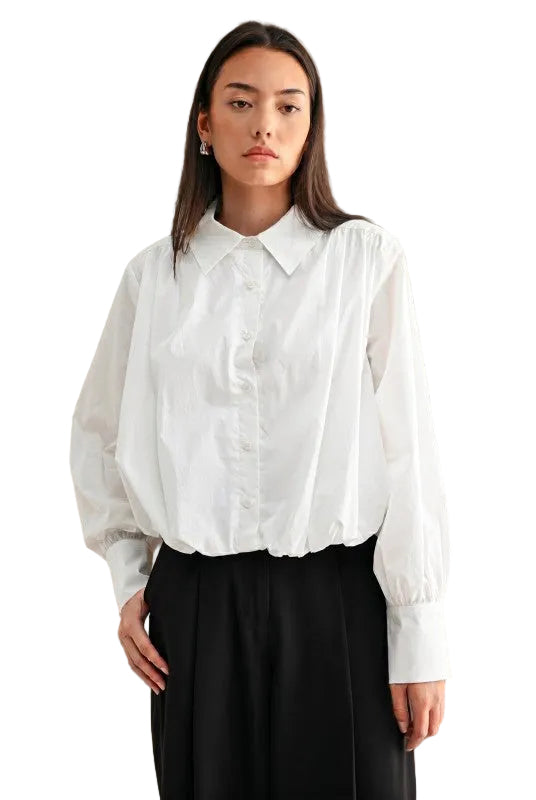 Blusa Blanca Globo
