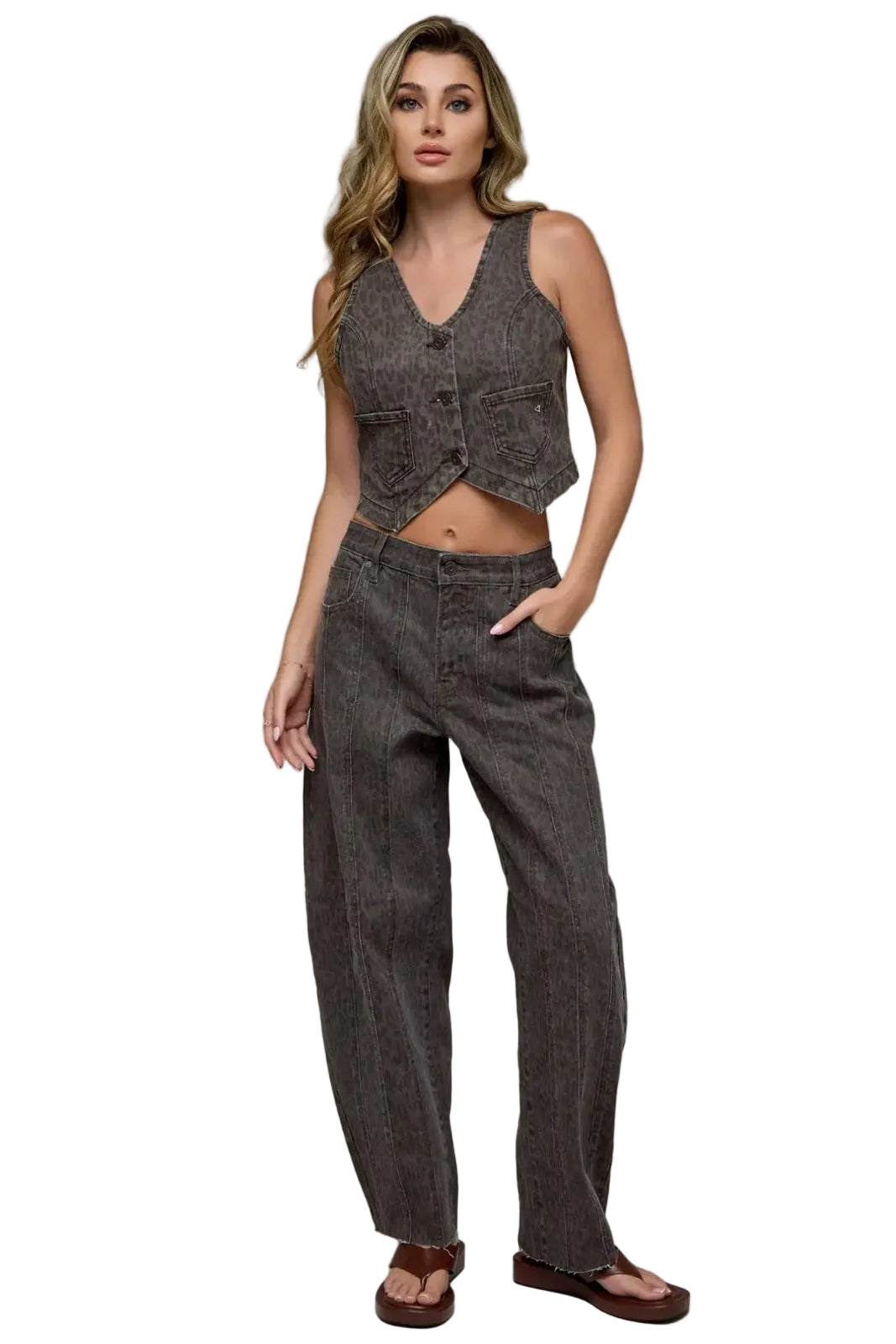 Jeans Baggy Animal Print