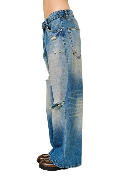 Jeans Pretina Volteada
