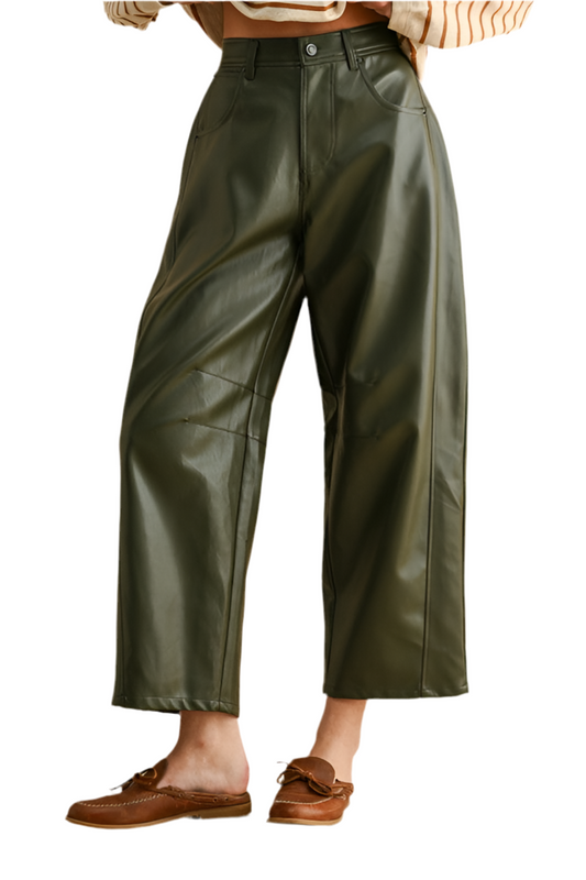 Pantalón Barrel Verde