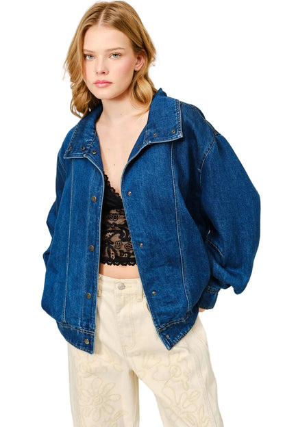 Chamarra Biker Bomber