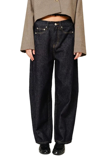 Jeans Barrel Oscuros