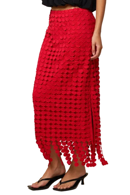 Set de Falda Rojo