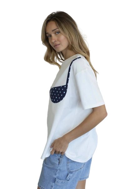 Playera con Bra Polka Dot