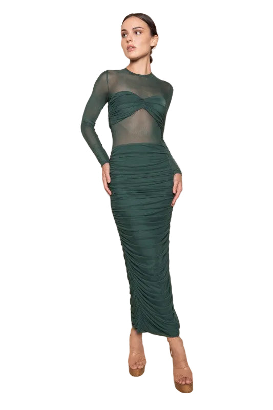 Vestido Tul Drapeado