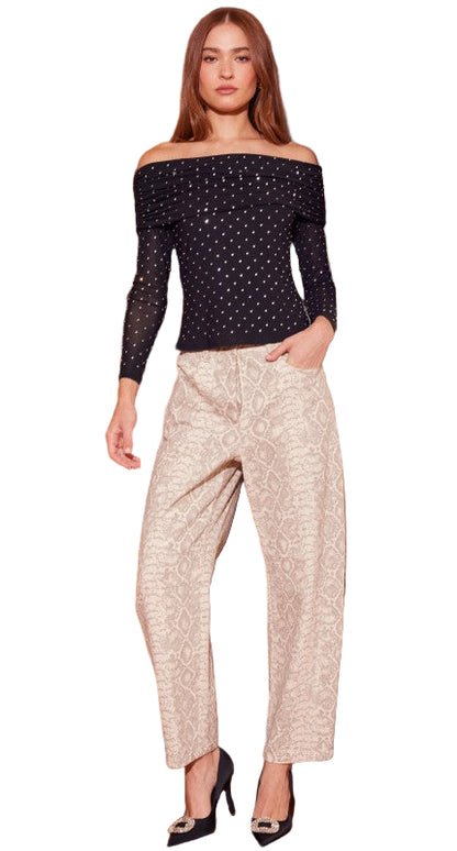 Jeans Animal Print Serpiente