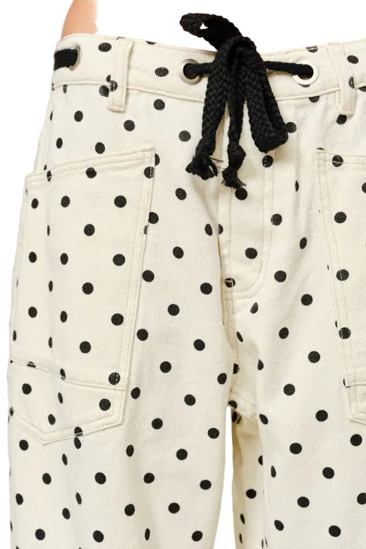 Jeans Polka Dot Negro