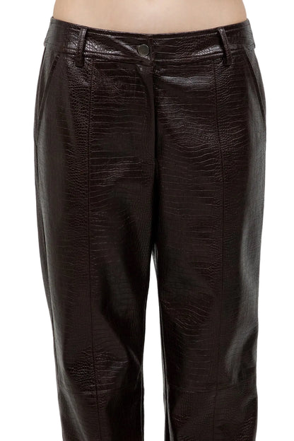 Pantalón Croco Café