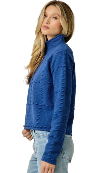 Suéter Cuello Alto Azul