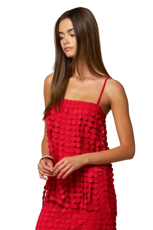 Set de Falda Rojo