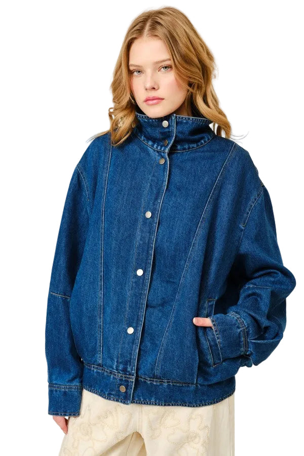Chamarra Biker Bomber