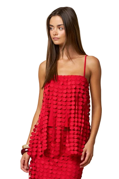 Set de Falda Rojo