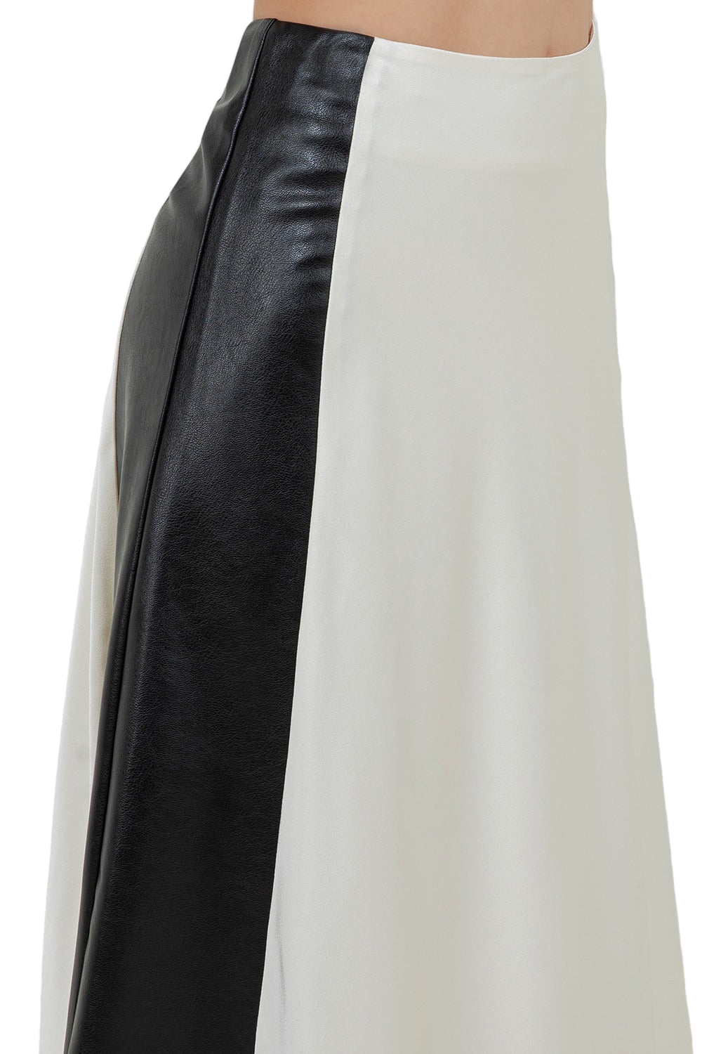 Falda Satinada Combinada