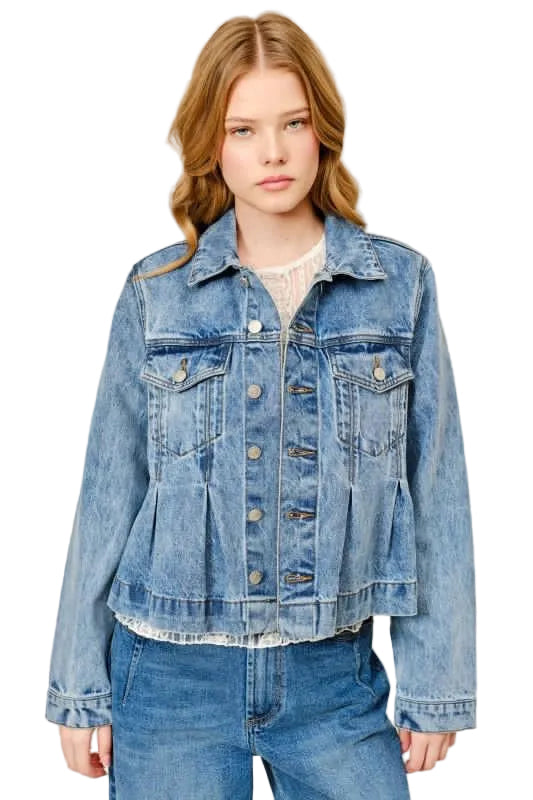 Chamarra Mezclilla Peplum