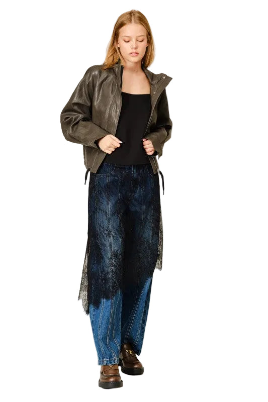 Chamarra Bomber Gris
