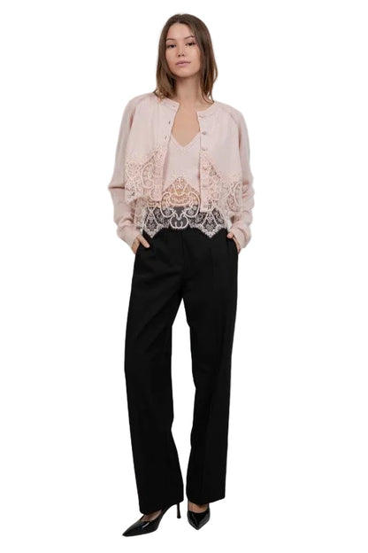 Set Suéter y Top con Encaje