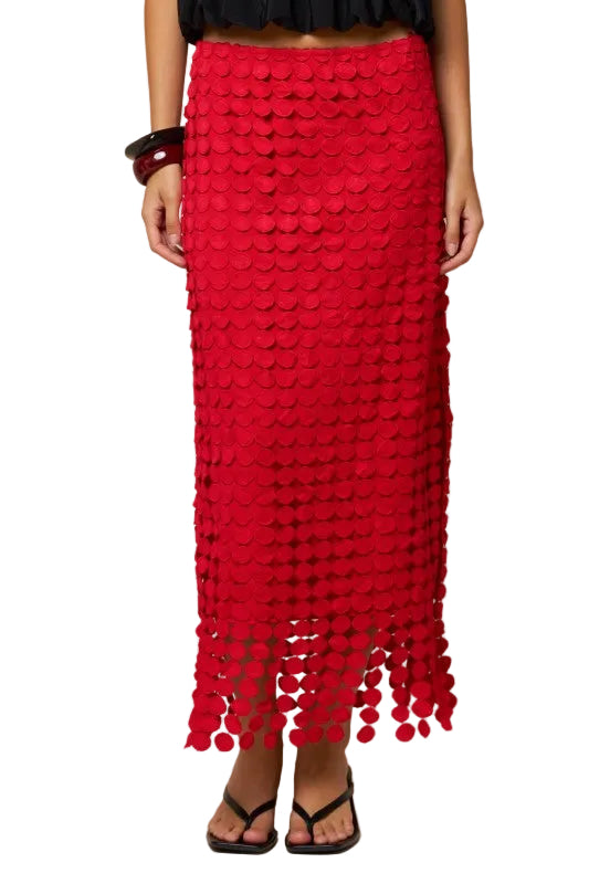 Set de Falda Rojo