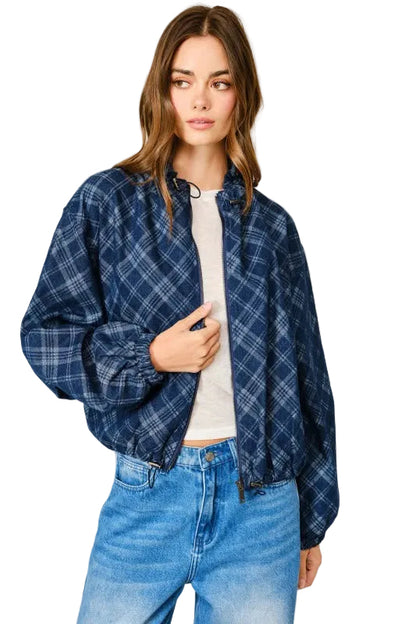 Chamarra Bomber Denim
