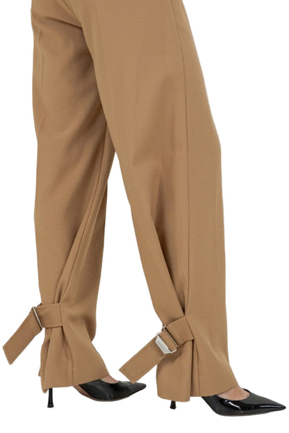 Pantalones con Cintas en Tobillos
