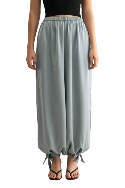 Pantalón Satinado Azul