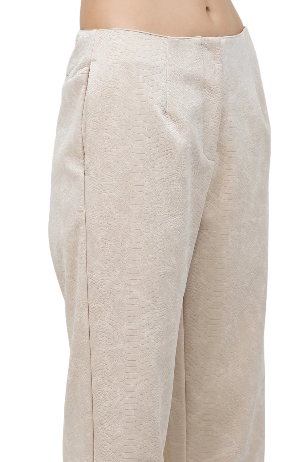 Pantalón Animal Print Crema