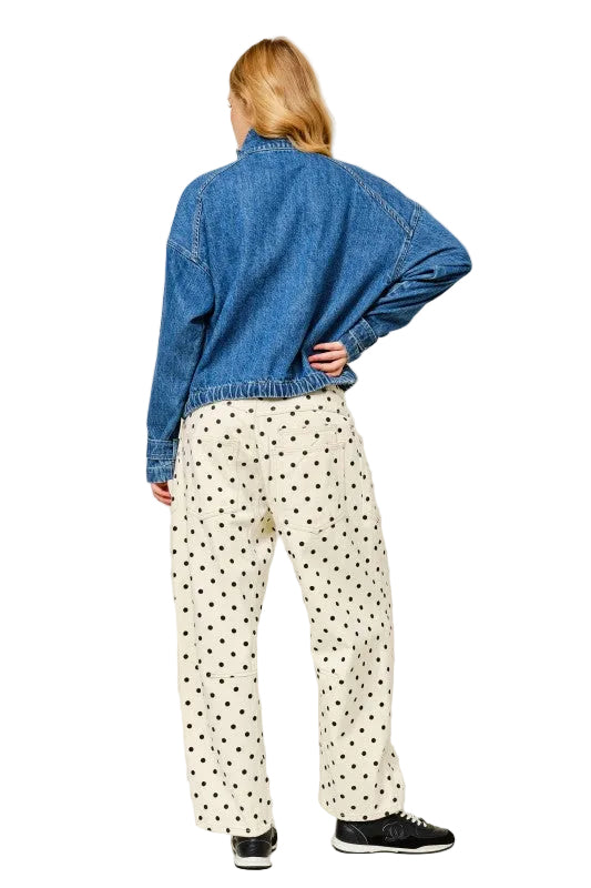 Jeans Polka Dot Negro