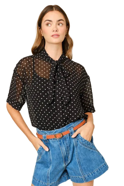 Blusa Lazo Polka Dot