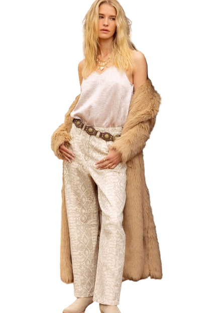 Jeans Animal Print Serpiente