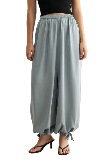 Pantalón Satinado Azul