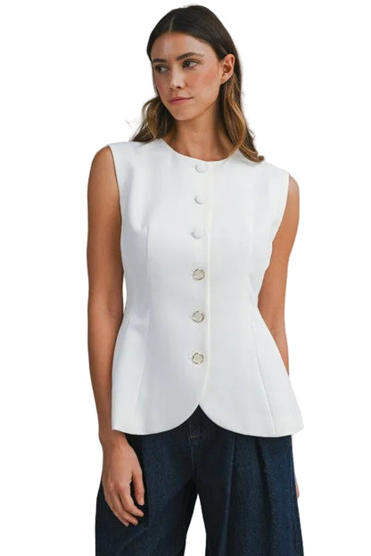 Top / Chaleco Blanco