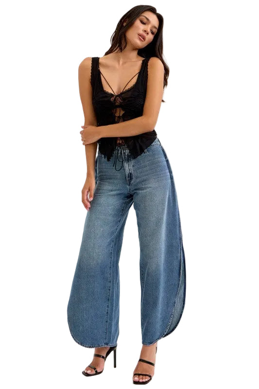 Jeans Barrel Abertura