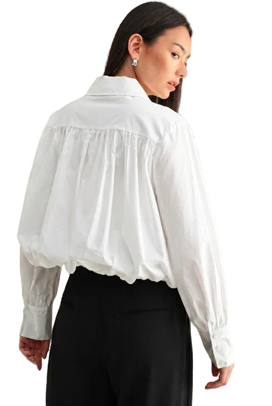 Blusa Blanca Globo