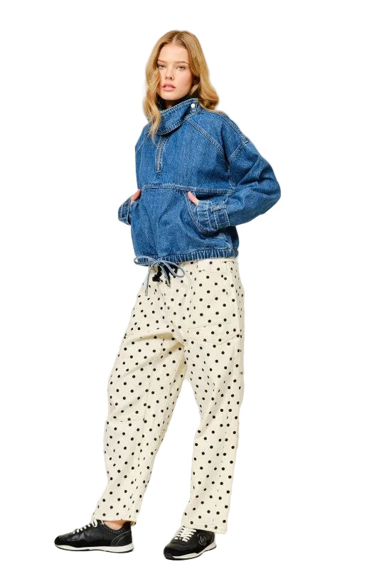 Jeans Polka Dot Negro