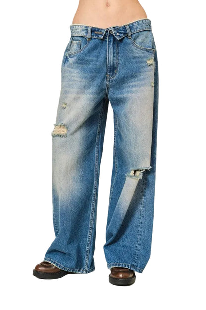 Jeans Pretina Volteada