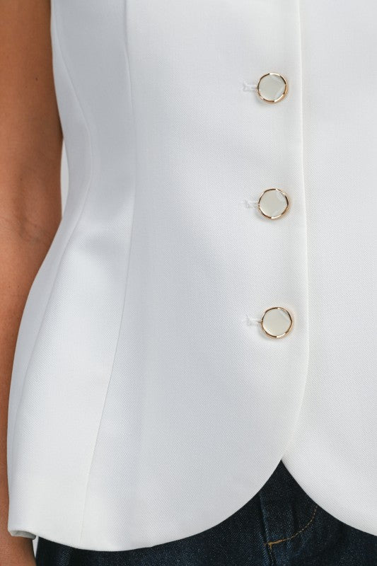 Top / Chaleco Blanco