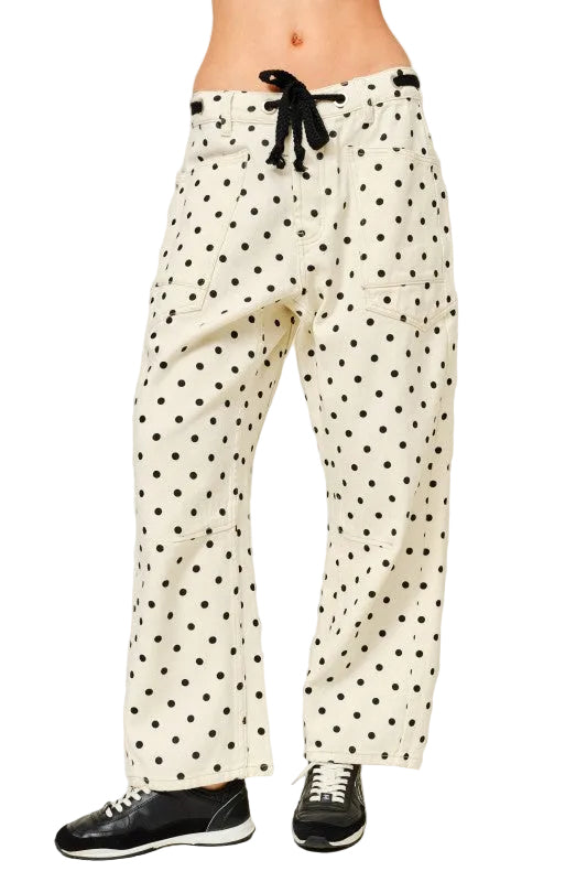 Jeans Polka Dot Negro
