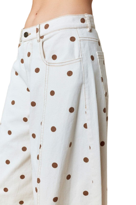Jeans Polka Dot