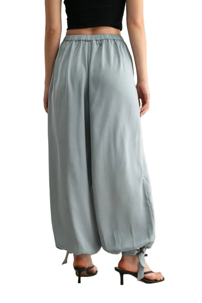 Pantalón Satinado Azul