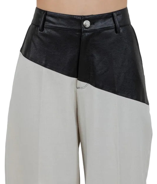 Pantalón Blanco con Negro