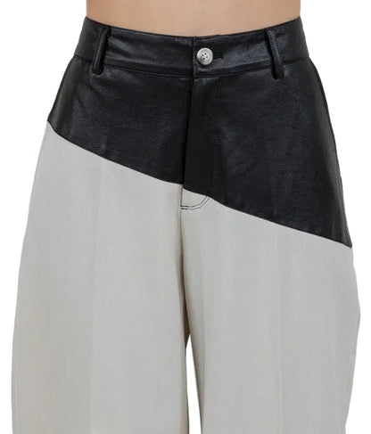 Pantalón Blanco con Negro