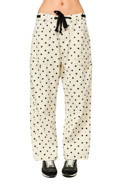 Jeans Polka Dot Negro