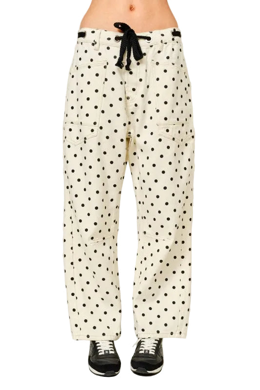 Jeans Polka Dot Negro